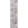 Pasargad Home 2 ft 6 in x 8 ft Amadeus Design Power Loom Runner Rug Beige PRC1022BI 2.06x8